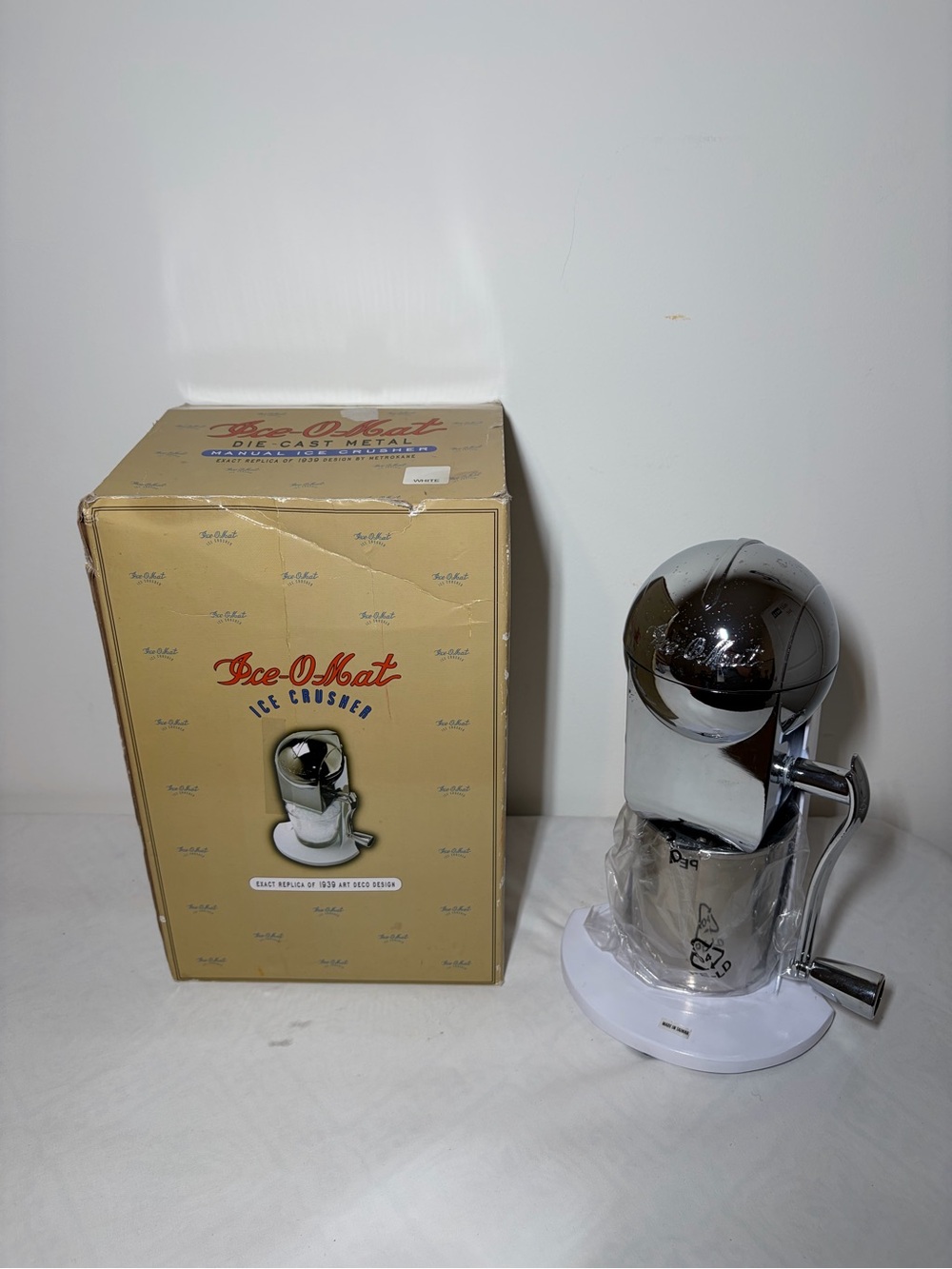 Ice-O-Mat Manual Ice Crusher 1939 Replica